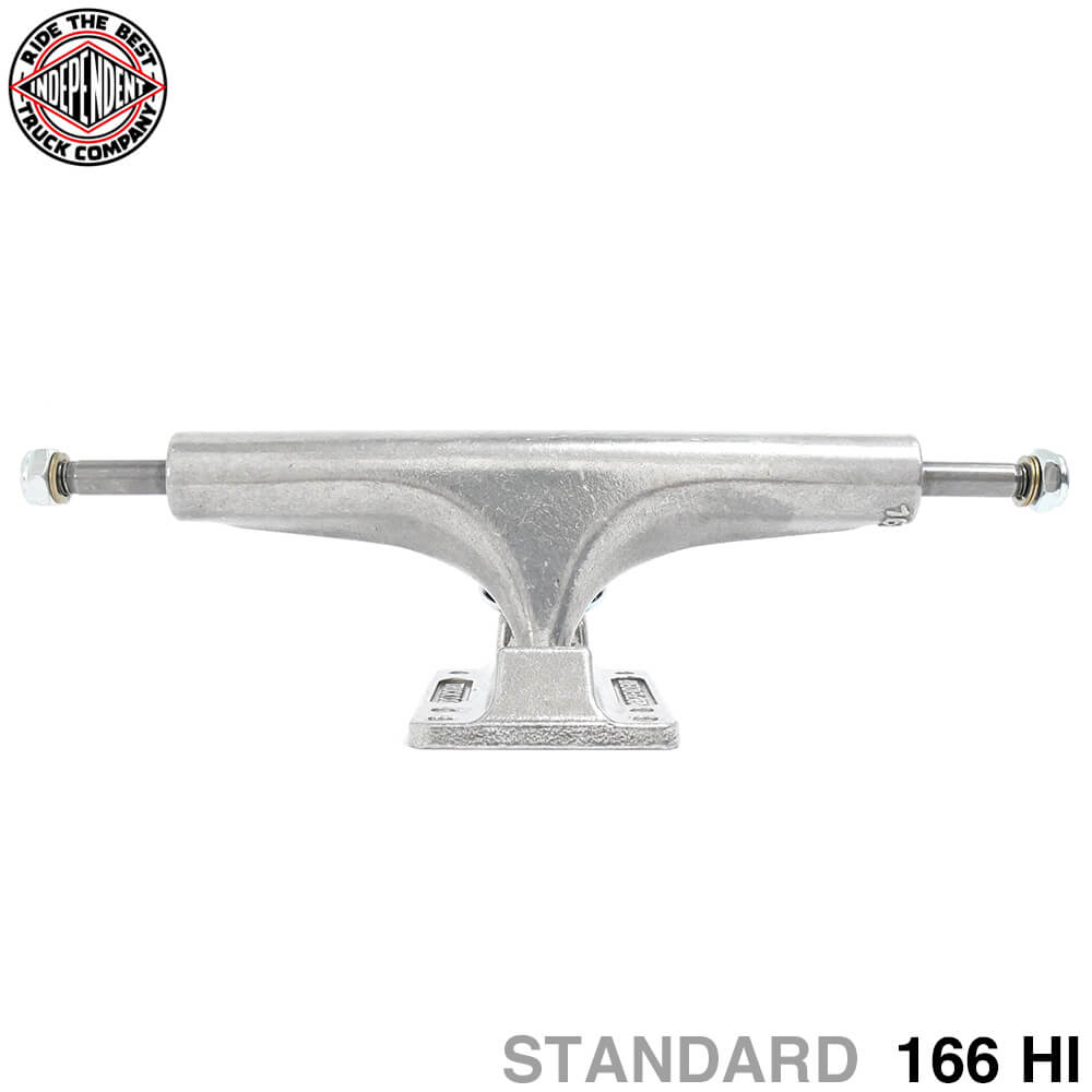 INDEPENDENT TRUCK 自営 貨物自動車 STAGE 4 166 HI（STANDARD） しろがね色 6 HOLE BASEPLATE 滑るゲーム盤 スケボー