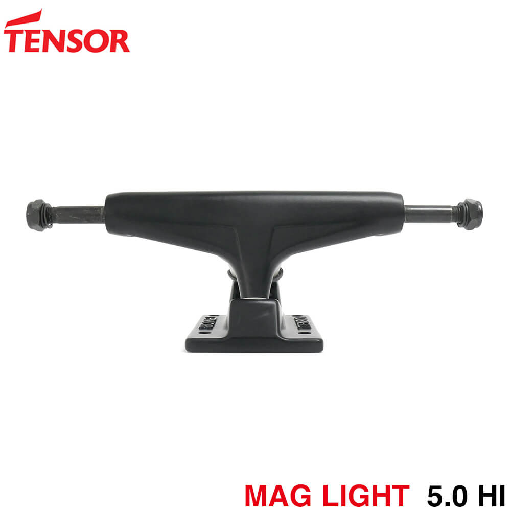 TENSOR TRUCK テンサー 貨物自動車 MAG LIGHT 5.0 HI 黒 滑るゲーム盤 スケボー