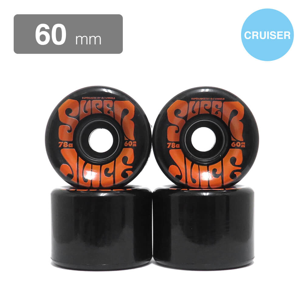 OJ WHEEL オージェー ソフトウィール（クルーザー） SUPER JUICE 黒 60mm スケートボード スケボー |  スケートボードのCALIFORNIASTREET