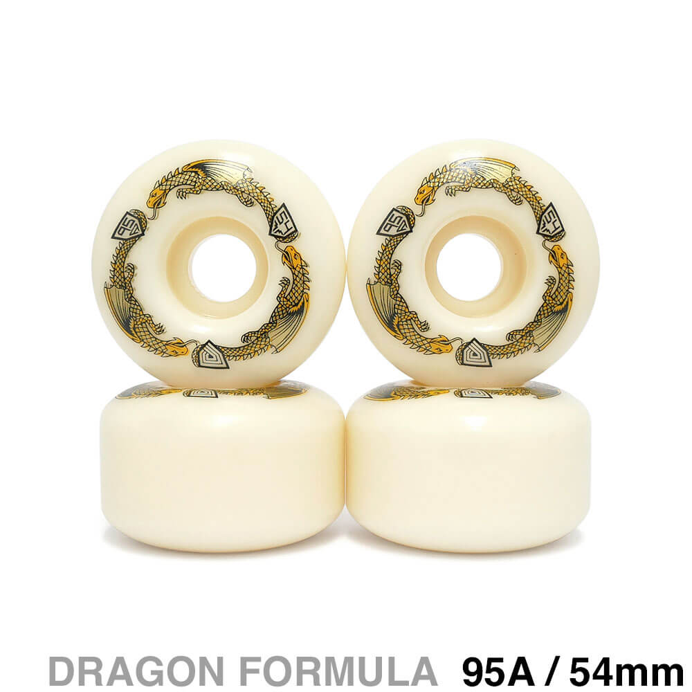 POWELL PERALTA WHEEL パウエルペラルタ ウィール DRAGON FORMULA（DF）95A V4 DRAGONS 54粍 x 34粍 滑るゲーム盤 スケボー スケートボード-ウィール-パーツ
