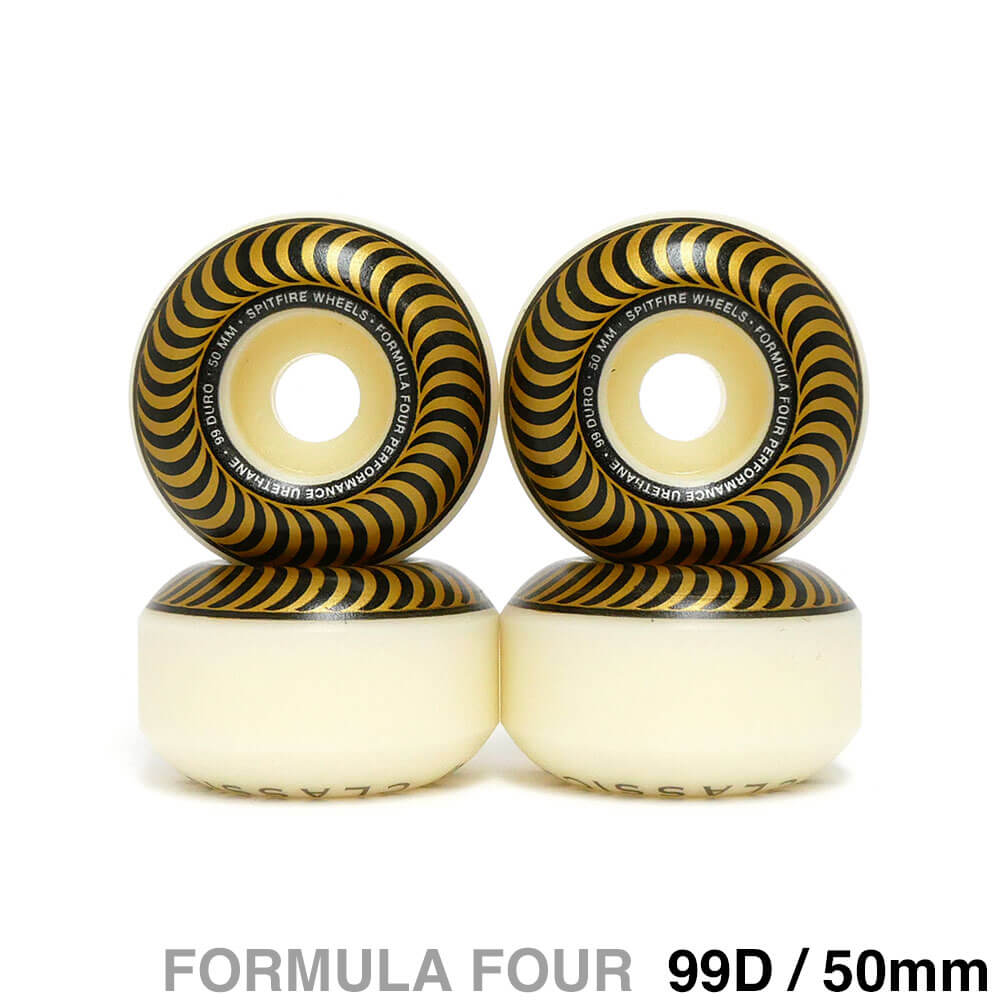 Spitfire Formula Four 58mm 99D ウィール SPITFIRE WHEELS FORMULA FOUR CLASSIC 99DU 51mm スケートボード
