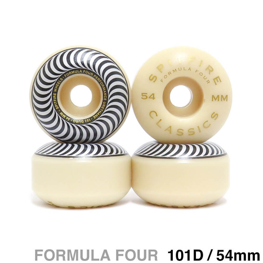 SPITFIRE WHEEL スピットファイヤー ウィール FORMULA FOUR（F4）101D CLASSIC 54粍 滑るゲーム盤 スケボー