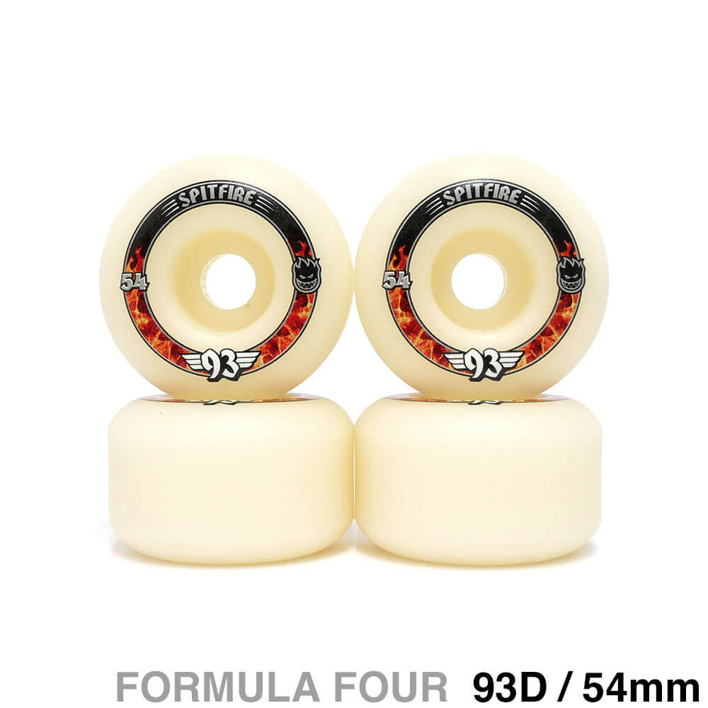 SPITFIRE WHEEL スピットファイヤー ウィール FORMULA FOUR（F4）93D RADIALS 54mm スケートボード スケボー｜スケートボードのCALIFORNIASTREET