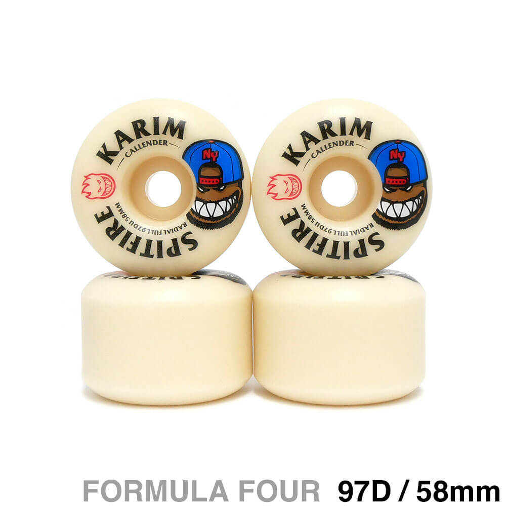 Spitfire Formula Four 97Duro 58mm ウィール SPITFIRE WHEELS スケートボードウィール スピットファイアー F4