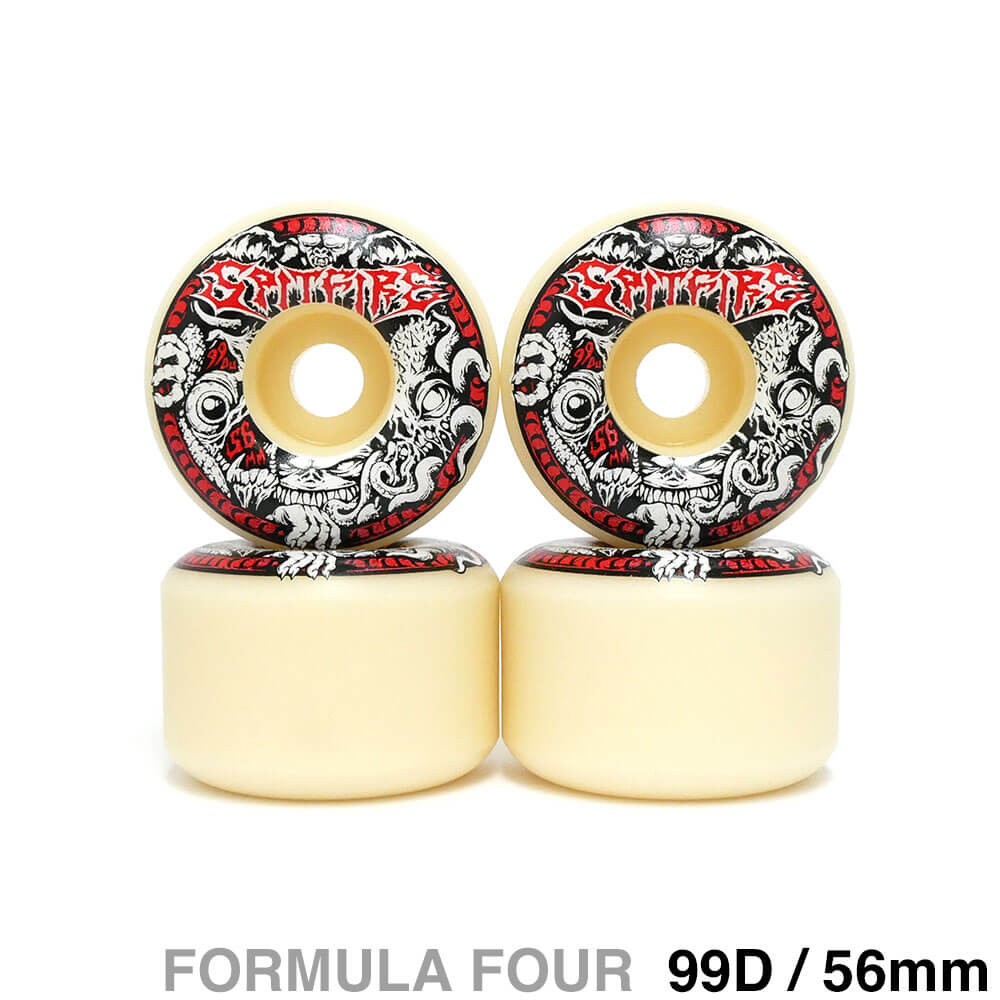 Spitfire Formula Four 56mm97A ウィール 4個入り Shop Spitfire Formula Four Conical Full Wheels (natural) 56