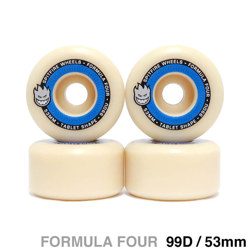 SPITFIRE WHEEL スピットファイヤー ウィール FORMULA FOUR（F4）99D TABLETS 53粍 滑るゲーム盤 スケボー