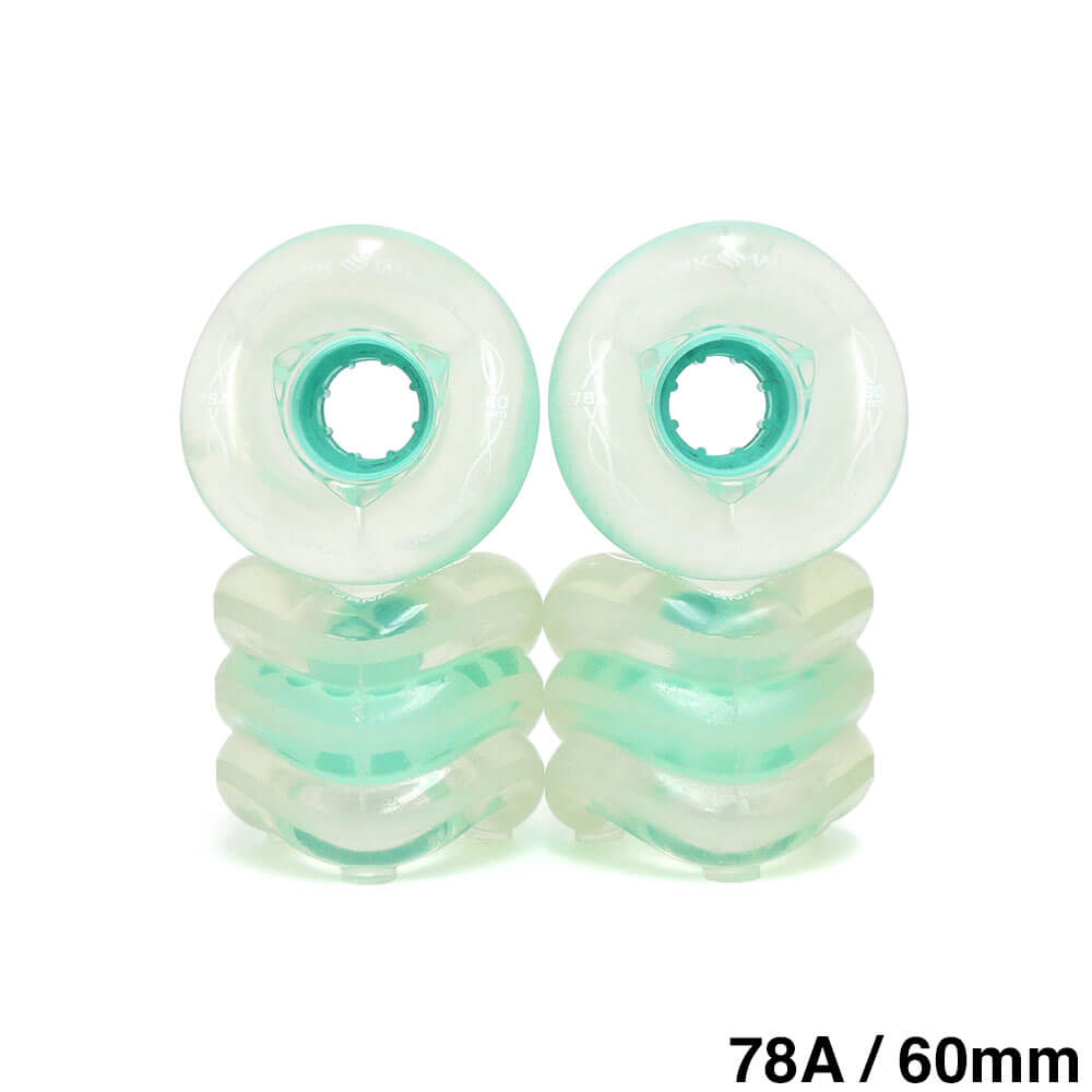 o18☆新品 未開封☆ シャークウィール 72mm 78a クリア グリーン 24☆新品 未開封☆ シャークウィール 72mm 78a クリア グリーン - メルカリ