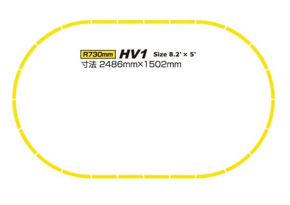 KATO HOゲージユニトラック HV1 R730エンドレス複線化線路セット 3-111