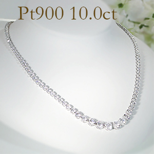 楽天市場】pt900 豪華【5.0ct】全周 ダイヤモンド テニス