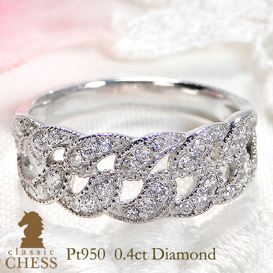 楽天市場】pt900 ゴージャス ダイヤモンド リング【0.76ct】中石