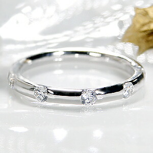 Pt900 ドット ダイヤモンド リング【0.25ct】/【送料無料】【代引手数料無料】【刻印無料】【品質保証書付】【無垢】エタニティ ダイヤ ダイアモンド プラチナ リング 指輪 レディース ジュエリー ギフト プレゼント diamond ring|Classic CHESS