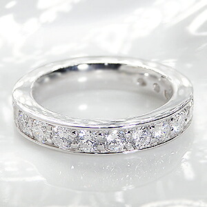 pt900 【2.0ct】【SIクラス】 豪華 ダイヤモンド フルエタニティ リング！気品をそなえた極上の大粒ダイヤ /【送料無料】【代引手数料無料】【品質保証書】プラチナ ダイヤ エタニティ ダイア 指輪 プレゼント
