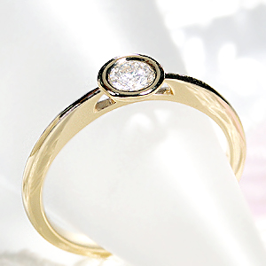 H&C K18YG ハートアンドキューピッド ダイヤモンド リング【0.18ct】鑑別カード・専用スコープ付 /【送料無料】【代引手数料無料】【品質保証書】ダイヤ リング 指輪 レディース ジュエリー ゴールド イエローゴールド H&C K18 一粒