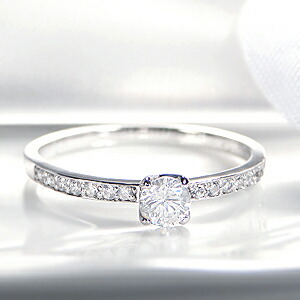 楽天市場】pt900 一粒 ダイヤモンドリング【0.38ct】/【送料無料】【代