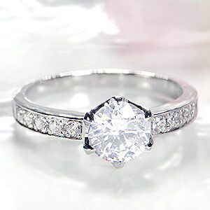 pt950 豪華１カラットダイヤモンド リング【1.18ct 】 【中央宝石研究所鑑定書付】【送料無料】【刻印無料】プラチナ 一粒ダイヤ ダイアモンド ダイヤ 六本爪 リング 指輪 レディース ジュエリー プレゼント ブライダルリング エンゲージリング 婚約指輪 結婚