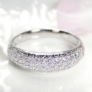 pt900【0.5ct】ダイヤモンド パヴェリング【送料無料】【代引手数料無料】【刻印無料】【品質保証書付】パヴェ エタニティ ダイヤ ダイア プラチナ リング 指輪 レディース ジュエリー ギフト プレゼント diamond ring pave｜Classic CHESS