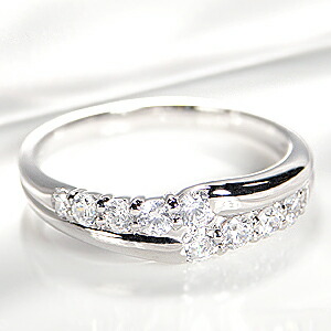 pt900 テン ダイヤモンド リング【0.5ct】 /おしゃれ 人気 プラチナ ダイア ダイヤ エタニティ 0.5カラット sweet 10 指輪 レディース ジュエリー ギフト プレゼント diamond platinum ring １０周年 記念日 スイート