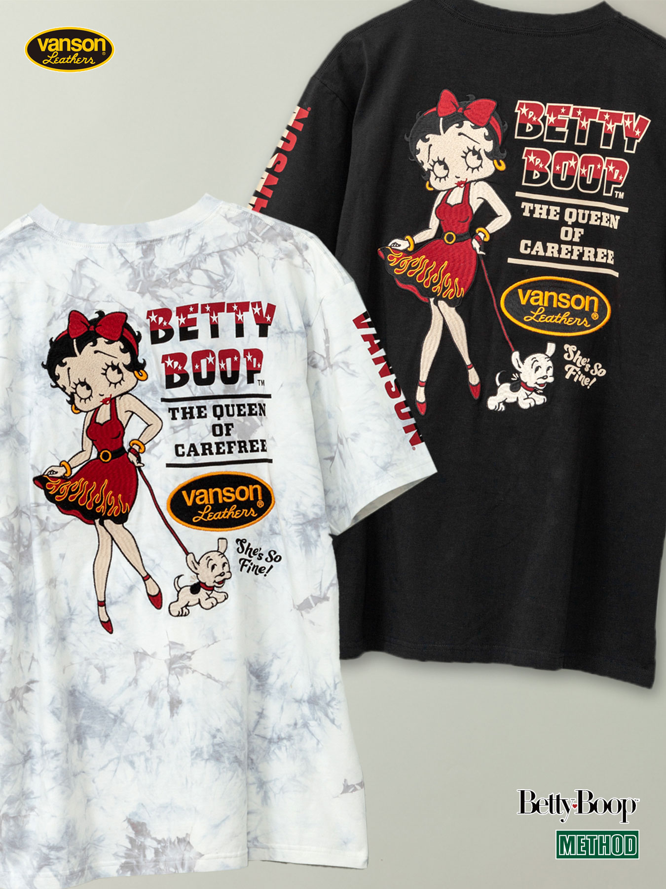 楽天市場】＜送料無料＞【VANSON×BETTY BOOP】“ ベティ & パジー