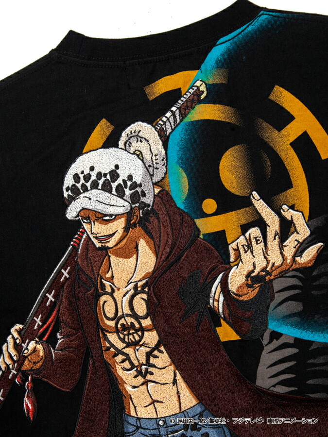 楽天市場 絡繰魂 One Piece トラファルガー ロー オペオペの 刺繍入り プリント Tシャツ 和柄 ティーシャツ 半袖 通販 夏 夏服 メンズ ユニセックス 黒 ブラック M L Xl Ll 2l Xxl 3l 大きいサイズ 人気 ブランド 流儀圧搾 Method 流儀圧搾 楽天市場店