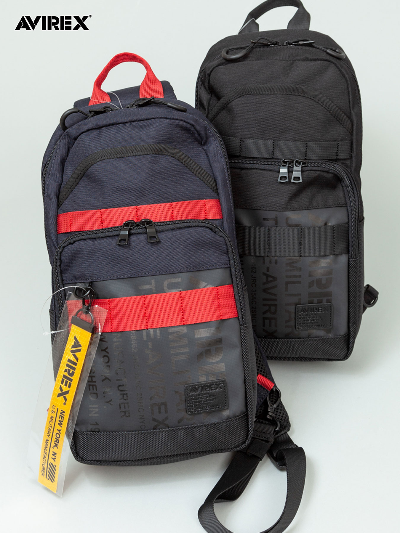 Avirex Super Hornet One Shoulder Bag Avx601 バッグ 鞄 かばん 斜めがけ 肩掛け ショルダー ボディー バッグ 通販 メンズ レディース ユニセックス 黒 ブラック 紺 ネイビー コンパクト 丁度いい 使いやすい 人気 アビレックス ミリタリー 流儀圧搾 Method