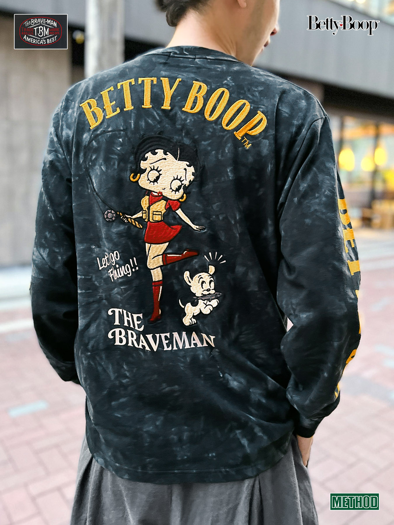 楽天市場】【The BRAVE-MAN×BETTY BOOP】“CAMPING”ベティ＆パジー刺繍