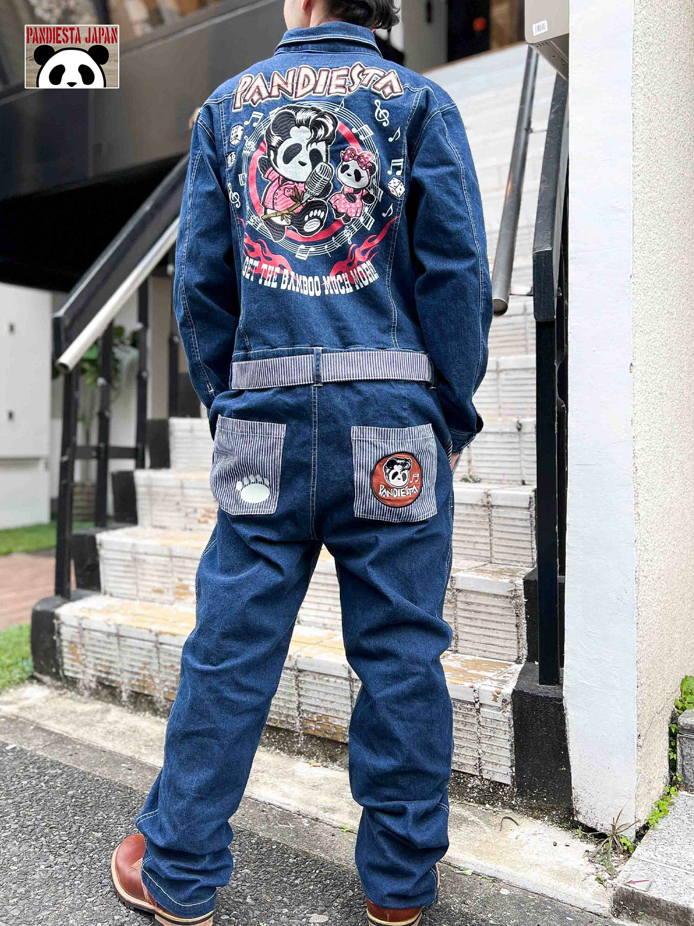 ＊パンディエスタ PANDIESTA オーバーオール オールインワン L 楽天市場】パンディエスタ PANDIESTA パンダ 熊猫謹製 フード