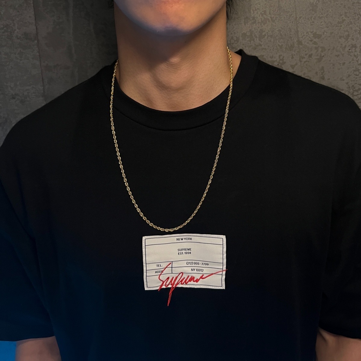 ゴールド ロープチェーン ネックレス メンズ セミロング 60cm チェーンネックレス 60センチ 送料無料 長め アクセサリー デザイン