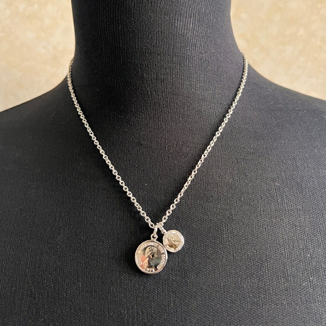 楽天市場】ゴールド ダブルコインネックレス 60センチ チェーンネックレス メンズ レディース ネックレス ペア ペアアクセサリー ロングネックレス  シンプル エリザベスデザイン 金 トレンド 長めネックレス : CTBSHOP 楽天市場店