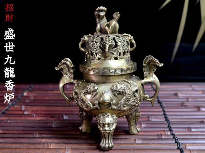 楽天市場】風水銅香炉 銅製倣古蓮香炉 : 中国貿易CTCオンラインShop