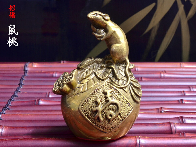 楽天市場】ねずみの置物 招財運金鼠（小） : 中国貿易CTCオンラインShop