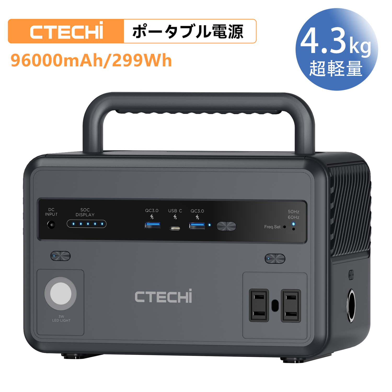 楽天市場】【最大31％OFF】ポータブル電源 630W AC高出力 瞬間900W