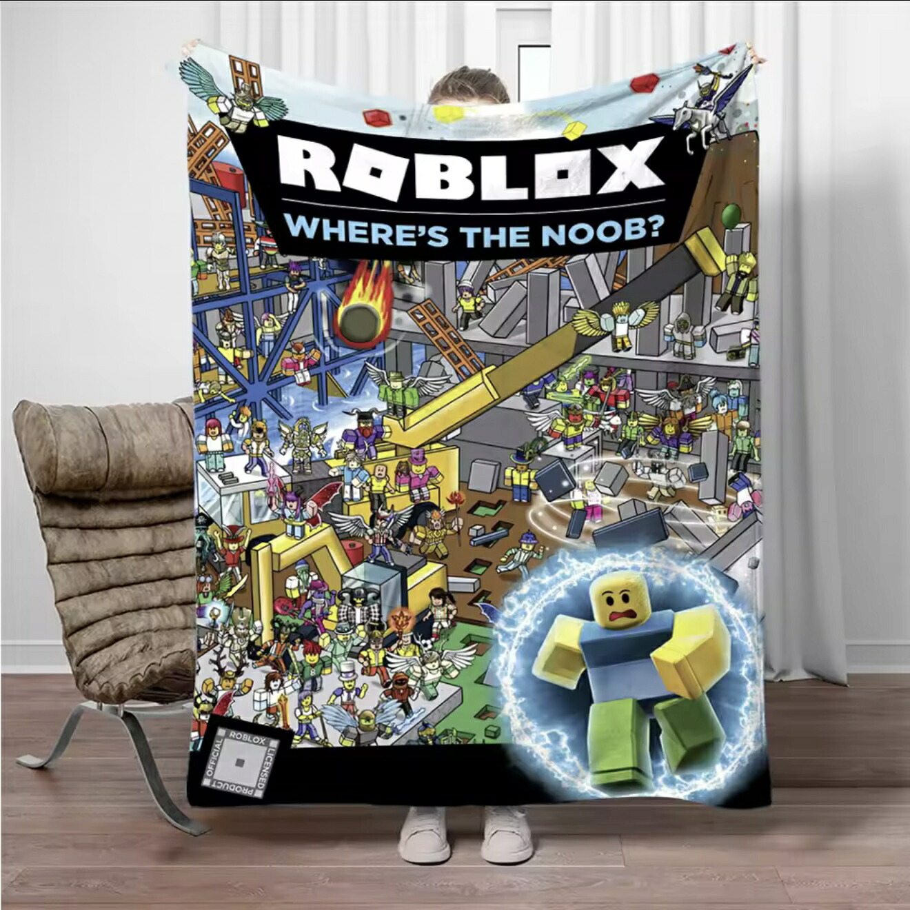 ROBLOX ロブロックス ブランケット グッズ プレゼント 誕生日 子供 孫 クリスマス 男の子 女の子 冷房対策 旅行 ギフト キャンプ アウトドア