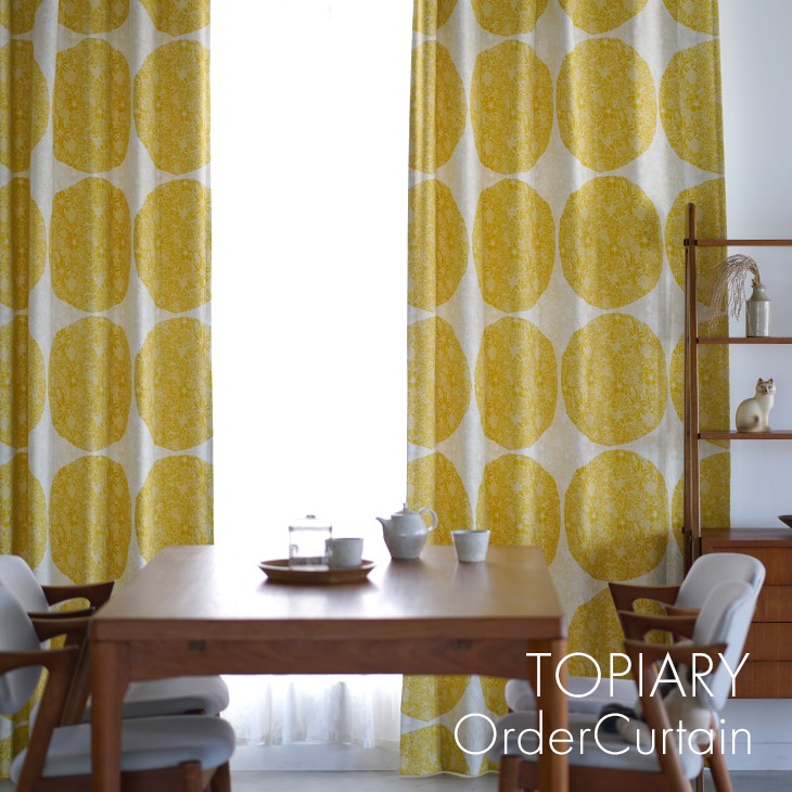 楽天市場】北欧 遮光 カーテン トピアリー 100×200cm 1枚入DL14□北欧