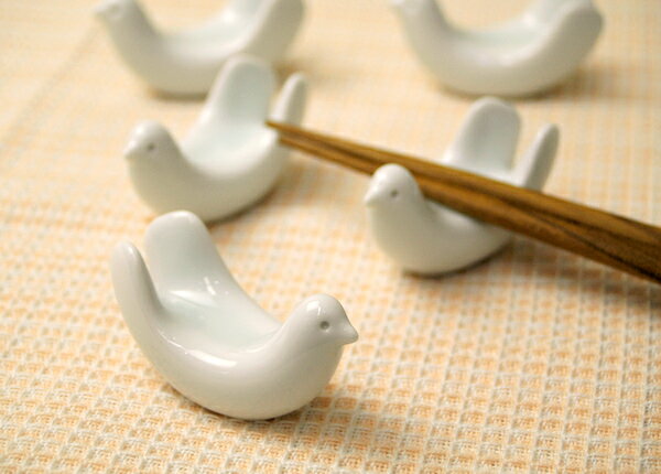 楽天市場】100円OFFクーポン対象 箸置き かわいい 白山陶器 とり