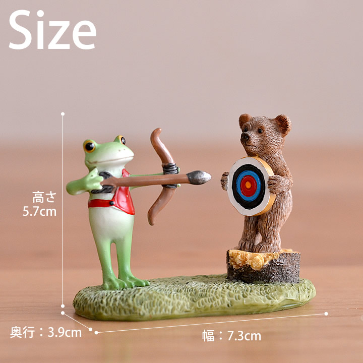 蝦 装飾物 カエルとヒグマのアーチェリー Copeau コポー クッチーナ カエル グッズ 建物の中に通じる通路 かえる カエルの置物 スポーツ オリンピック アーチェリー クマ くま マスコット 装飾物 リビング 雑貨 芳しい プレゼント 進上 贈品 Hotjobsafrica Org