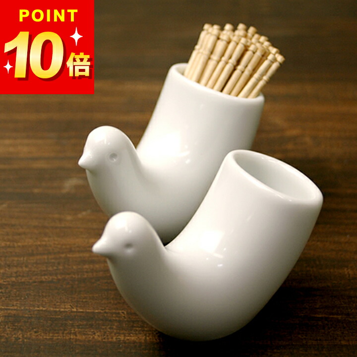 楽天市場】日本製 HAKUSAN TOTTO とり型ようじ立て 【つまようじ