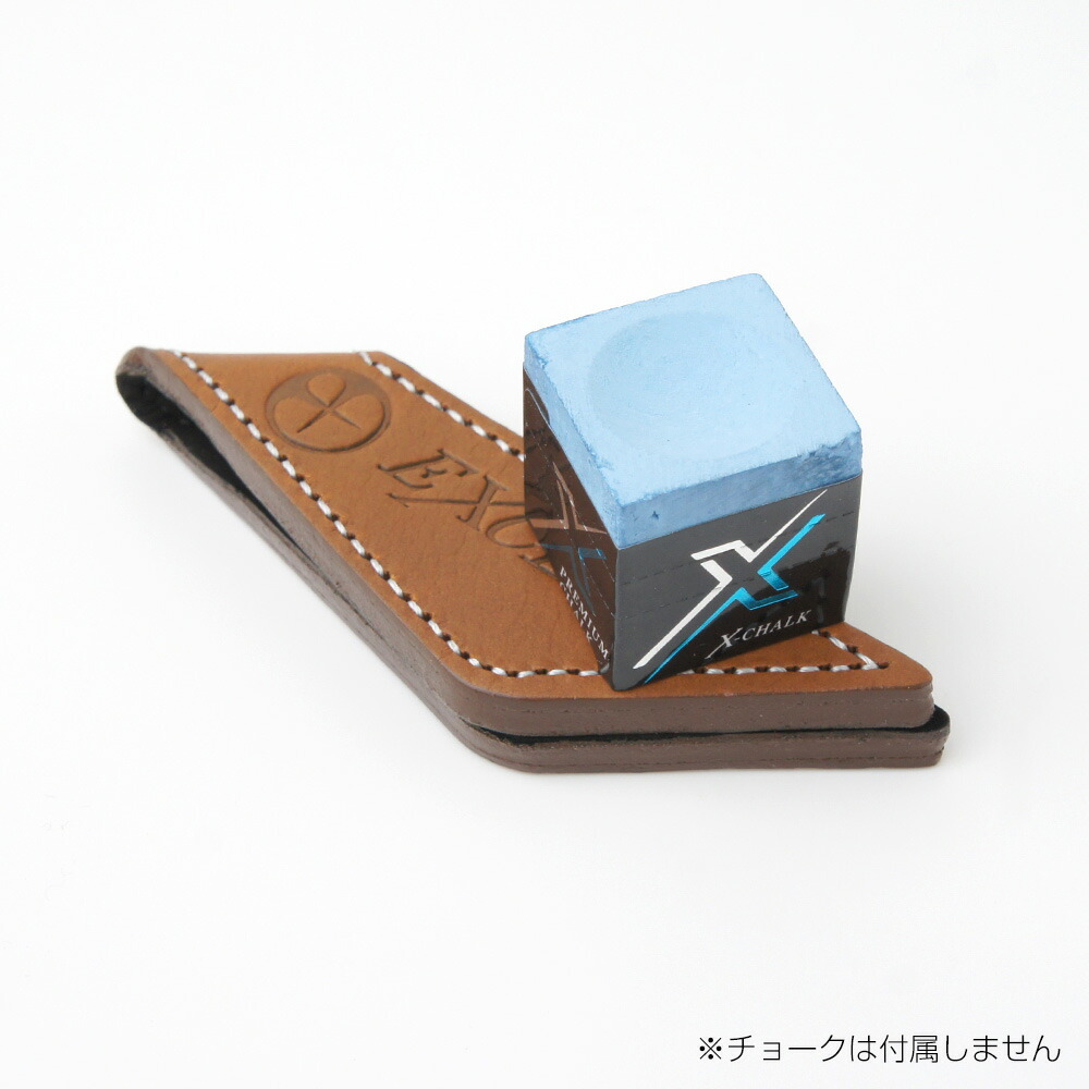 【メール便可】EXCEED 本革マグネティックチョークホルダー 茶