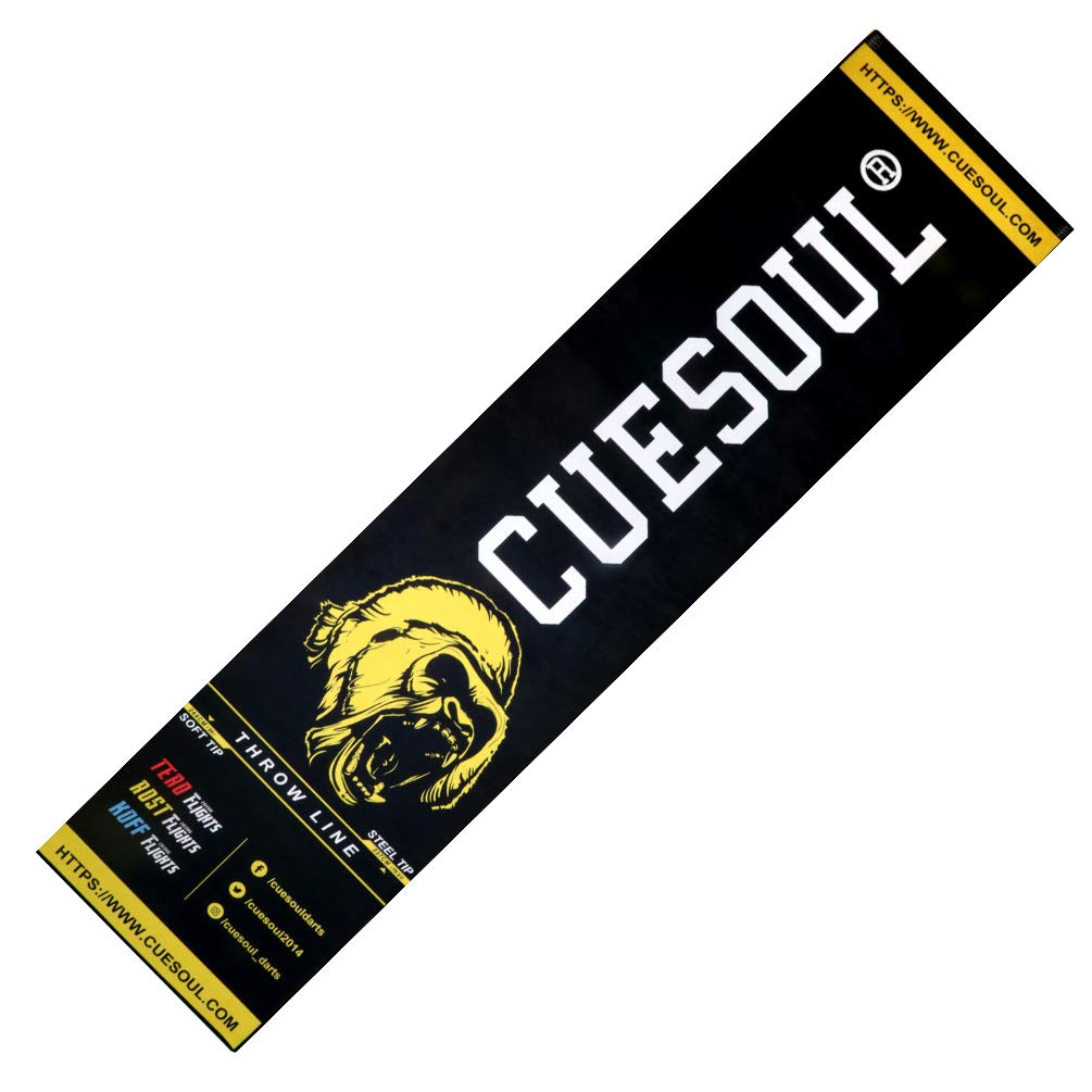【送料無料】CUESOUL ダーツスローライン ダーツマット ダーツボード 公式ソフト&スチールチップスローライン CSDA-BD-1