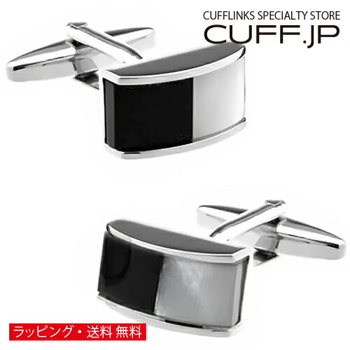 楽天市場】オニキス マザーオブパール スクエア シルバー カフスボタン