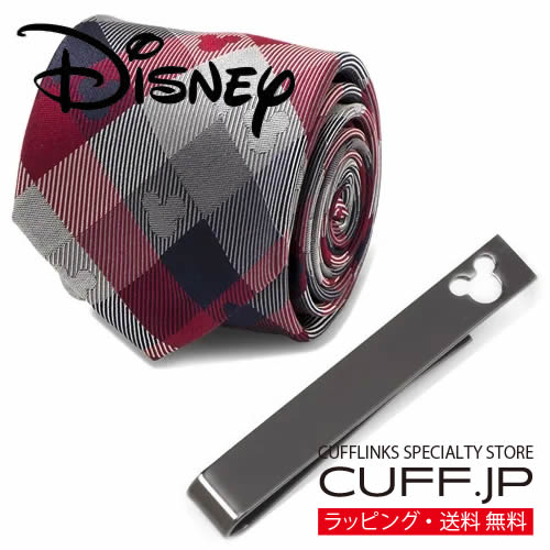 Disney ミッキー レッド ブルー プレイド ネクタイ ネクタイピン セットアクセサリー メンズジュエリー ジュエリーギフト プレゼント お祝い 結婚式 礼服 結婚式 冠婚葬祭 ビジネス スーツ メンズ 男性 彼氏 夫 新生活 父の日 バレンタイン画像