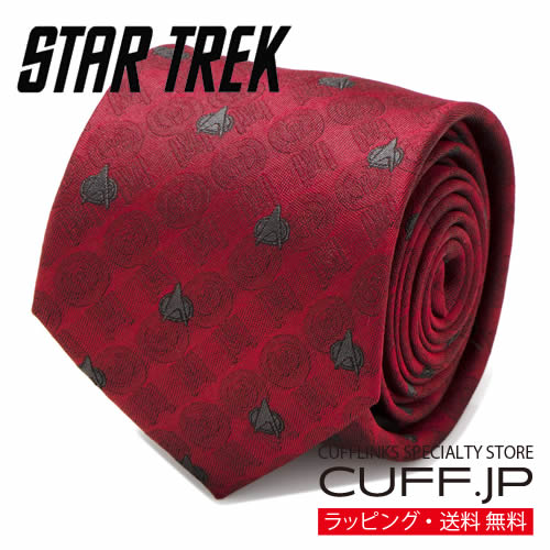 Star Trek スタートレック TNG レッド デルタ シールド ネクタイ アクセサリー メンズジュエリー ジュエリー ギフト プレゼント お祝い 結婚式 礼服 結婚式 冠婚葬祭 ビジネス スーツ メンズ 男性 彼氏 夫 新生活 父の日 バレンタイン