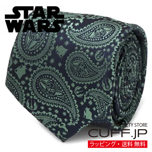ネクタイ Star Wars スターウォーズ ヨーダ グリーン ペイズリー アクセサリー メンズジュエリー ジュエリー ギフト プレゼント お祝い 結婚式 礼服 結婚式 冠婚葬祭 ビジネス スーツ メンズ 男性 彼氏 夫 新生活 父の日 バレンタイン