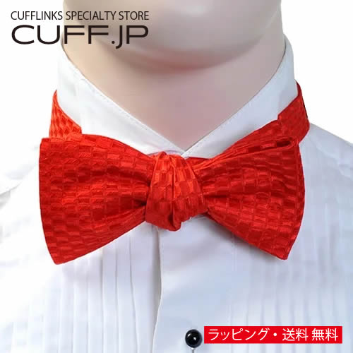 蝶ネクタイ ボウタイ ラインチェック レッド アクセサリー メンズジュエリー ジュエリー ギフト プレゼント お祝い 結婚式 礼服 結婚式 冠婚葬祭 ビジネス スーツ メンズ 男性 彼氏 夫 新生活 父の日 バレンタイン