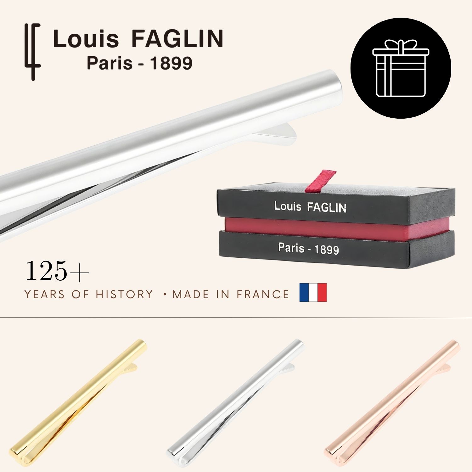 3色展開 Louis FAGLIN ルイファグラン Sabre サーブル シンプル バー ネクタイピン タイバー アクセサリー メンズジュエリー ジュエリー ギフト プレゼント お祝い 結婚式 礼服 結婚式 冠婚葬祭 ビジネス スーツ メンズ 男性 彼氏 夫 新生活 父の日 バレンタイン