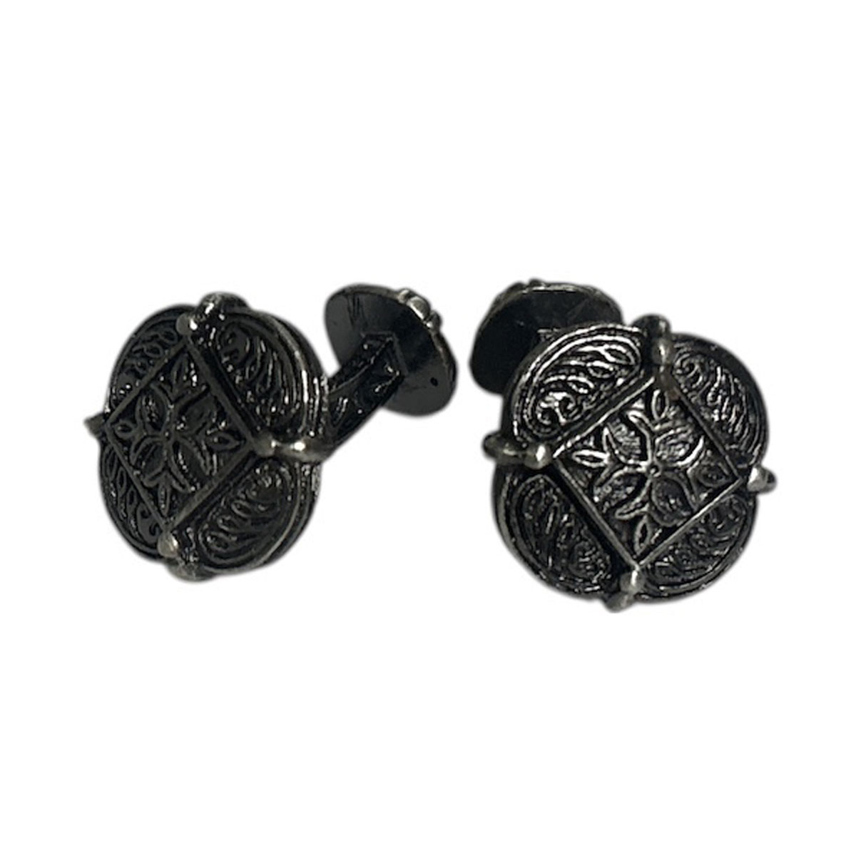 楽天市場】鎌倉カフス工房 アンティークゴールドクロスデザインカフス