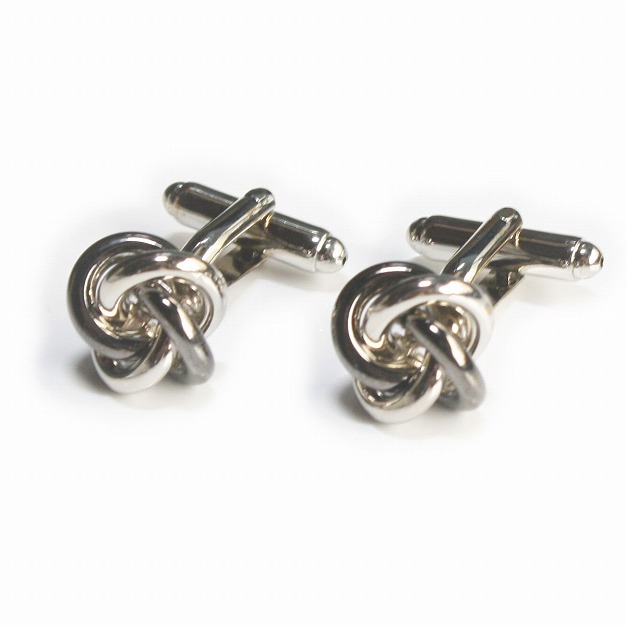 楽天市場】鎌倉カフス工房 シルバー ゴールドノットカフスボタン