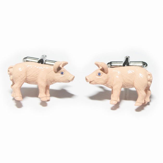 鎌倉カフス工房 ピッグカフスボタン・カフリンクス メンズ cf850 結婚式 旦那 プレゼント ギフト 彼氏 父の日 誕生日プレゼント