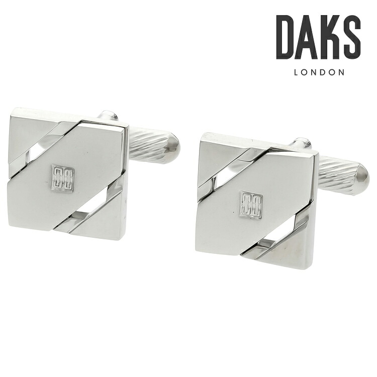 【DAKS】ウォーターマークメタルカフスカフス 名取り草 カフスリンク 好いたらしい 御芽出度 差し上げ物 就職祝賀会 追悼式 分かりやすい 佩び物 メンズ フォーマル 成人男性 礼服 喪服 DAKS Daks daks ダックス 差し上げ物