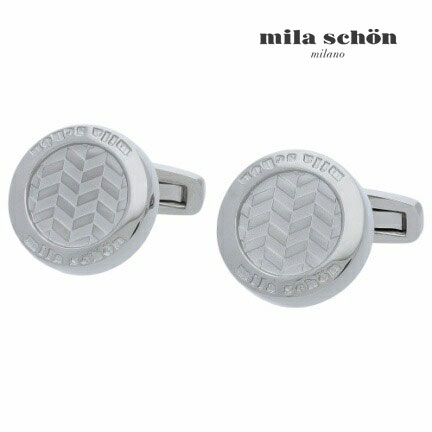 【mila schon】ヘリンボーンパターンカフスカフス 名取り草 カフスリンク 好いたらしい 御芽出度 差し上げ物 就職祝賀会 追悼式 分かりやすい 佩び物 メンズ フォーマル 成人男性 礼服 喪服 ミラショーン ミラ ショーン 硝子