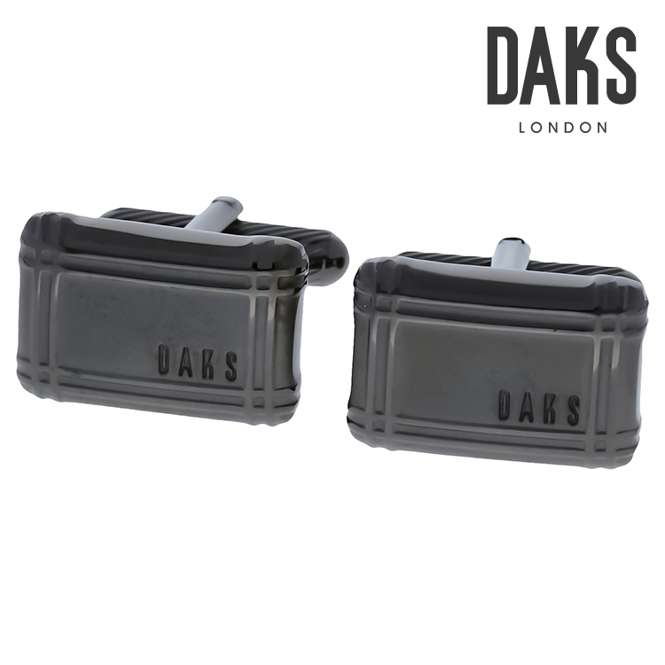 【DAKS】フレームロゴカフス 黒いこと折り返し 名取り草 カフスリンク 好いたらしい 御芽出度 差し上げ物 就職祝賀会 追悼式 分かりやすい 佩び物 メンズ フォーマル 成人男性 礼服 喪服 DAKS Daks daks ダックス